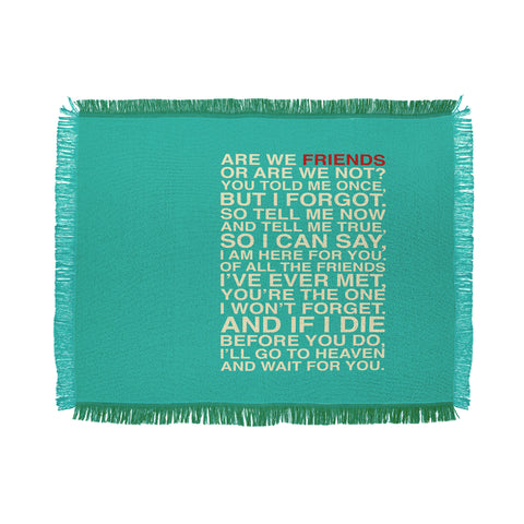 Fimbis Friends Throw Blanket