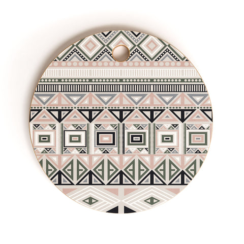 Fimbis Geometric Aztec 1 Cutting Board Round
