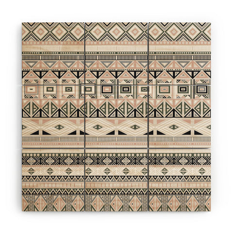 Fimbis Geometric Aztec 1 Wood Wall Mural