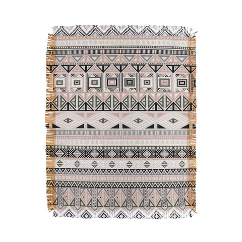 Fimbis Geometric Aztec 1 Throw Blanket