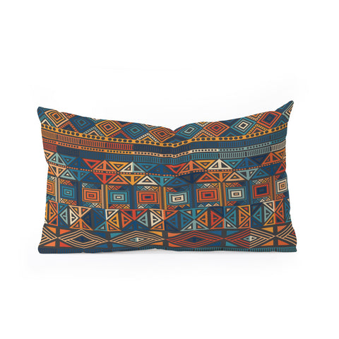 Fimbis Geometric Aztec 2 Oblong Throw Pillow