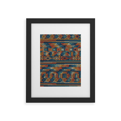 Fimbis Geometric Aztec 2 Framed Art Print