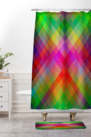 Fimbis Ginko Shower Curtain And Mat