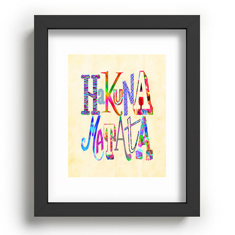 Fimbis Hakuna Matata Recessed Framing Rectangle