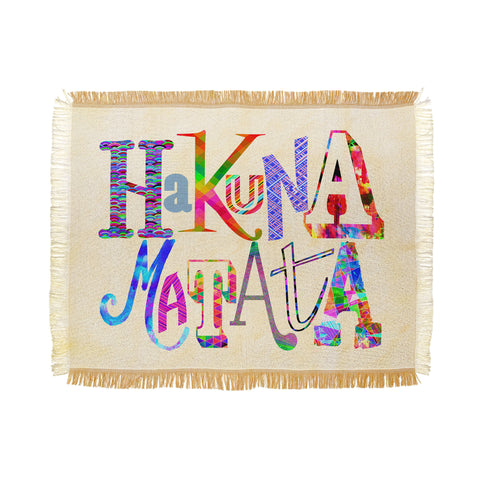Fimbis Hakuna Matata Throw Blanket