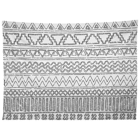 Fimbis Hand Drawn Shapes 1 Tapestry