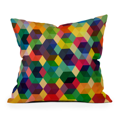 Fimbis Hexagonzo Throw Pillow