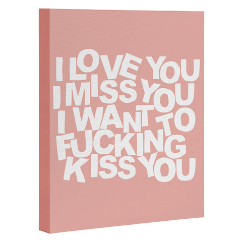 Fimbis I Want To Kiss You Art Canvas