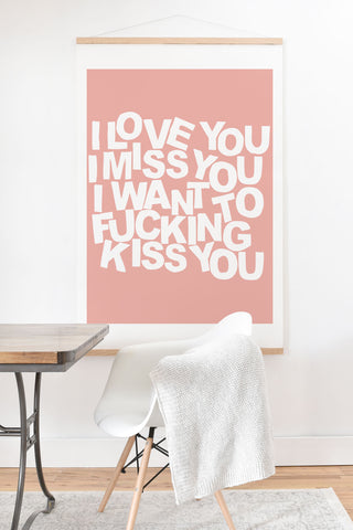 Fimbis I Want To Kiss You Art Print And Hanger