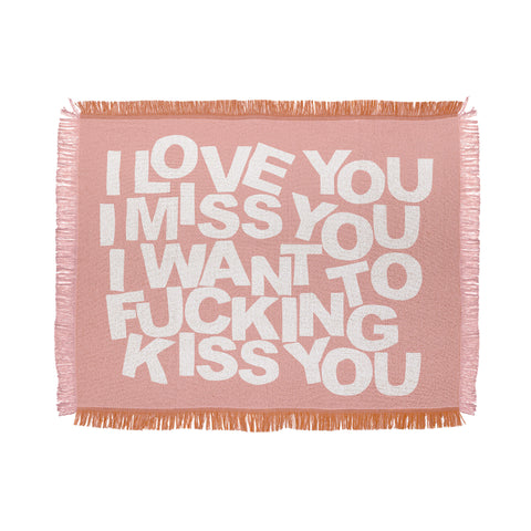 Fimbis I Want To Kiss You Throw Blanket