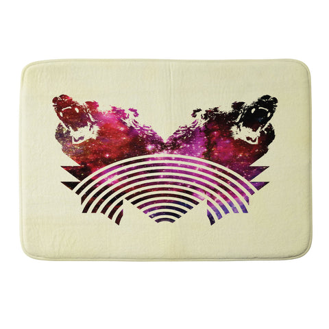 Fimbis Its A Grizzly Space Out There Memory Foam Bath Mat