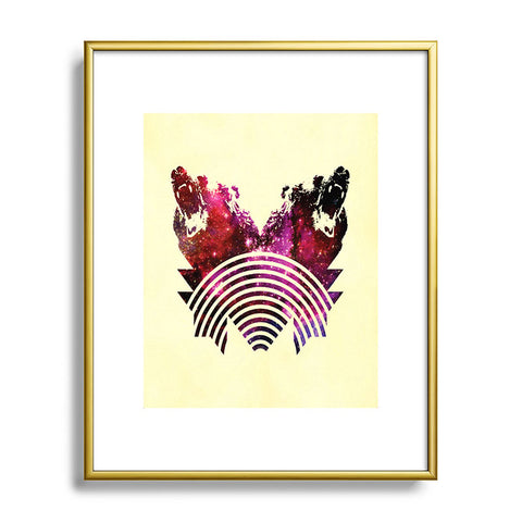 Fimbis Its A Grizzly Space Out There Metal Framed Art Print