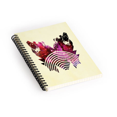 Fimbis Its A Grizzly Space Out There Spiral Notebook