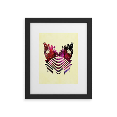 Fimbis Its A Grizzly Space Out There Framed Art Print