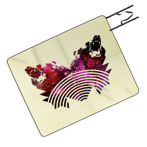 Fimbis Its A Grizzly Space Out There Picnic Blanket