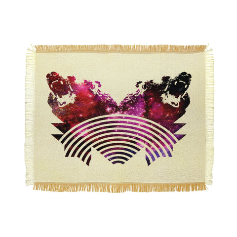 Fimbis Its A Grizzly Space Out There Throw Blanket