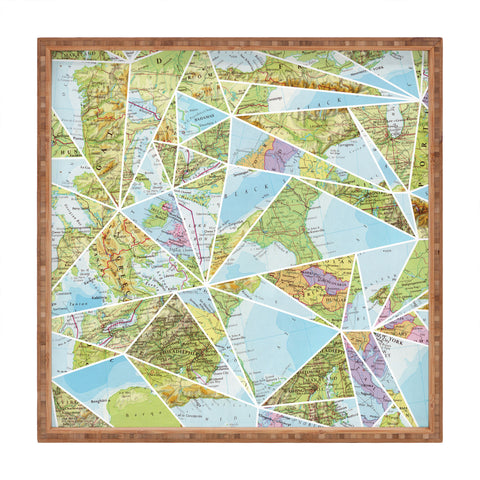 Fimbis Its A Mixed Up World Square Tray