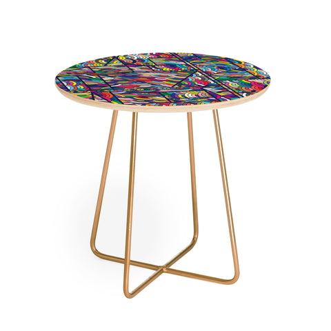 Fimbis Kaku Technicolor Round Side Table