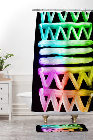 Fimbis Keon Shower Curtain And Mat