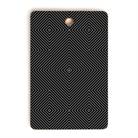 Fimbis Kernoga Black and White 1 Cutting Board Rectangle