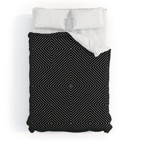 Fimbis Kernoga Black and White 1 Duvet Cover
