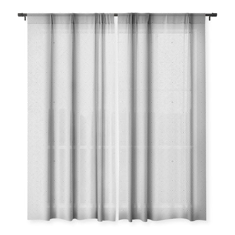 Fimbis Kernoga Black and White 2 Sheer Window Curtain