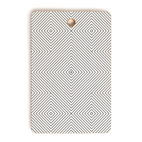 Fimbis Kernoga Black and White 2 Cutting Board Rectangle