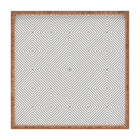 Fimbis Kernoga Black and White 2 Square Tray