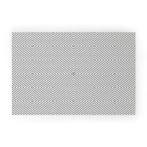 Fimbis Kernoga Black and White 2 Welcome Mat