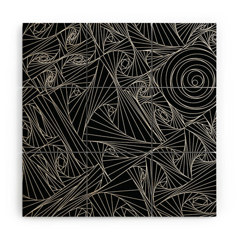 Fimbis Kooky Geometric Wood Wall Mural