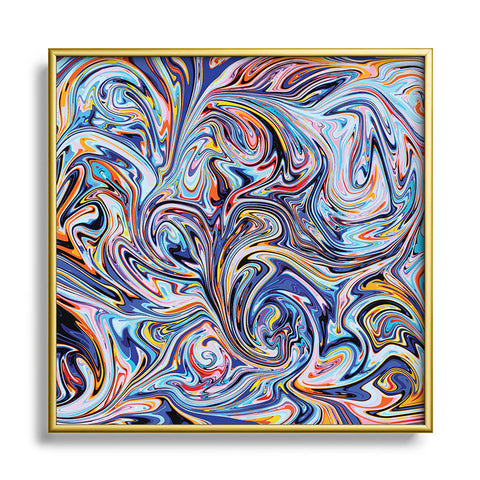 Fimbis Lazar Liquify Metal Square Framed Art Print