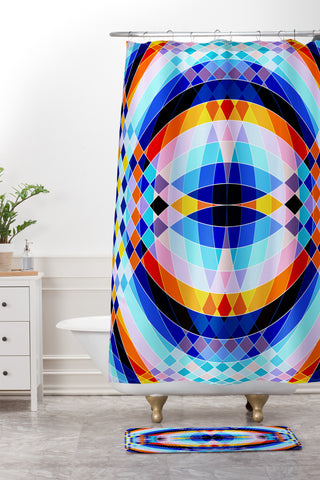 Fimbis Lazar Shower Curtain And Mat