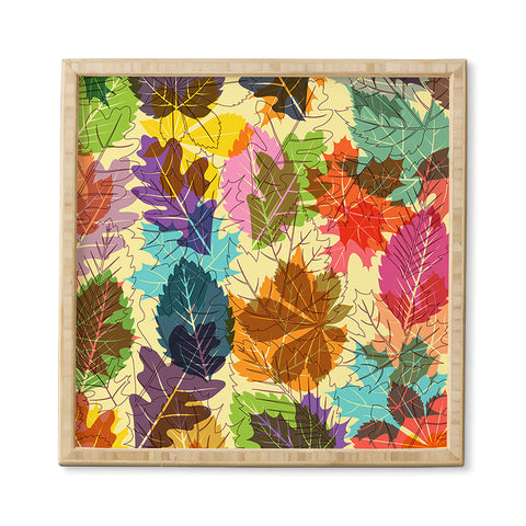 Fimbis Leaves Autumn Framed Wall Art