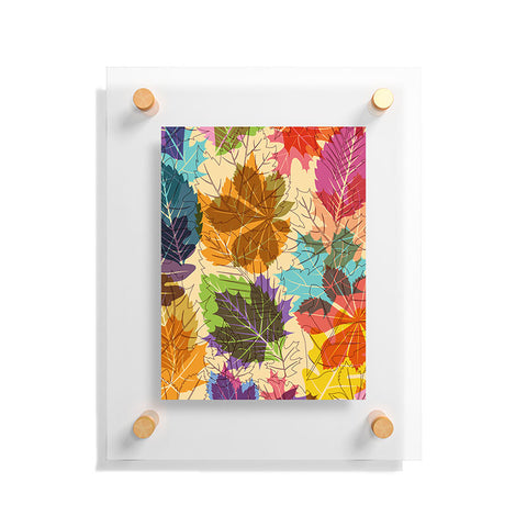 Fimbis Leaves Autumn Floating Acrylic Print