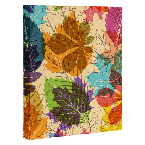Fimbis Leaves Autumn Art Canvas