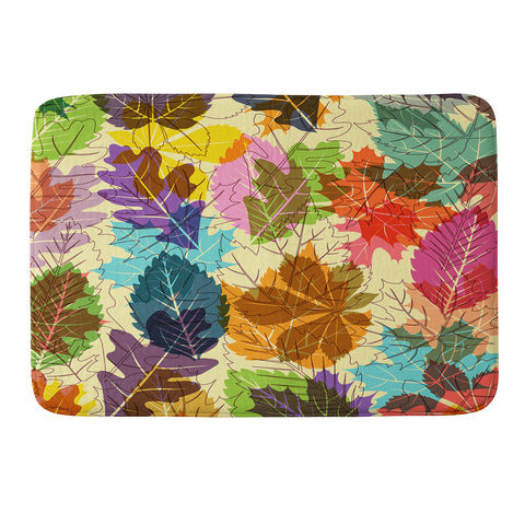 Fimbis Leaves Autumn Memory Foam Bath Mat