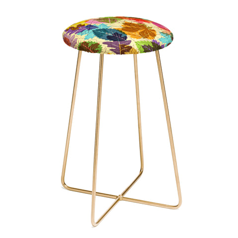 Fimbis Leaves Autumn Counter Stool