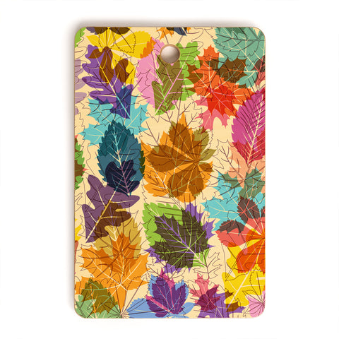 Fimbis Leaves Autumn Cutting Board Rectangle