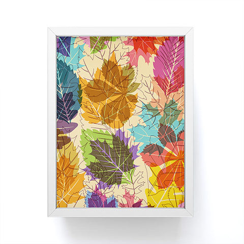 Fimbis Leaves Autumn Framed Mini Art Print