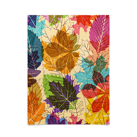 Fimbis Leaves Autumn Poster