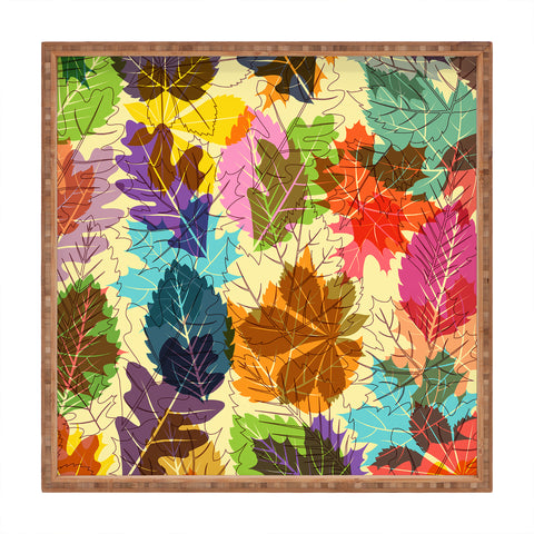 Fimbis Leaves Autumn Square Tray