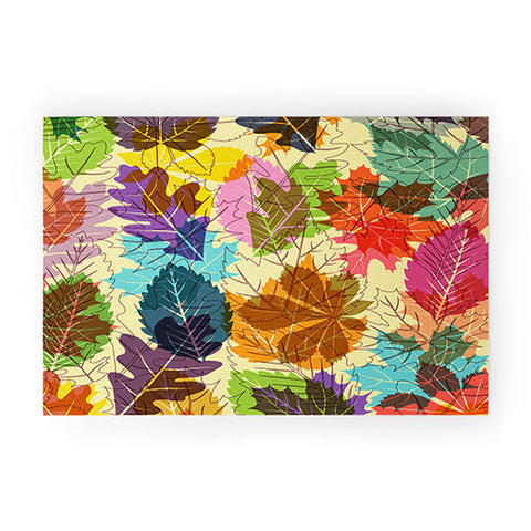 Fimbis Leaves Autumn Welcome Mat