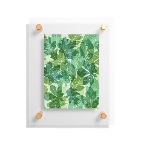 Fimbis Leaves Green Floating Acrylic Print