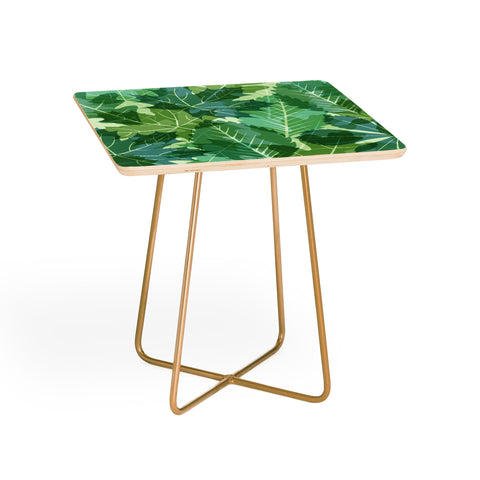 Fimbis Leaves Green Side Table