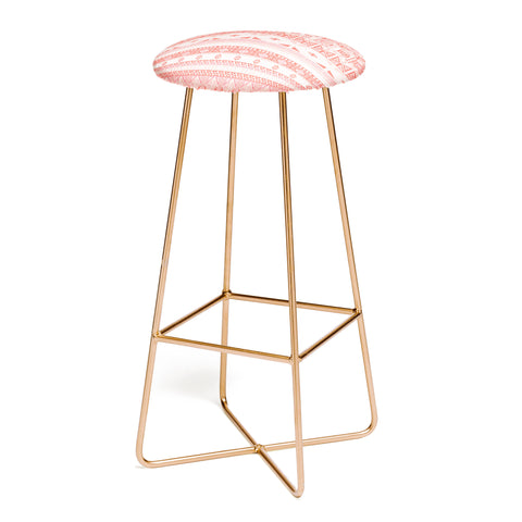 Fimbis Living Coral Aztec Bar Stool