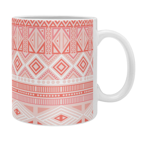Fimbis Living Coral Aztec Coffee Mug