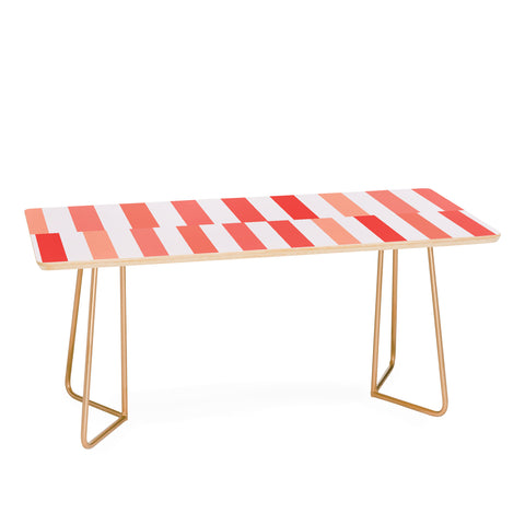 Fimbis Living Coral Stripes Coffee Table
