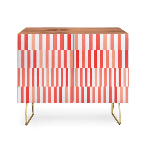 Fimbis Living Coral Stripes Credenza