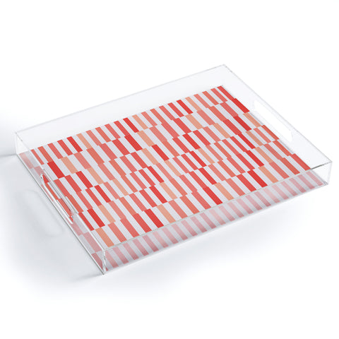 Fimbis Living Coral Stripes Acrylic Tray