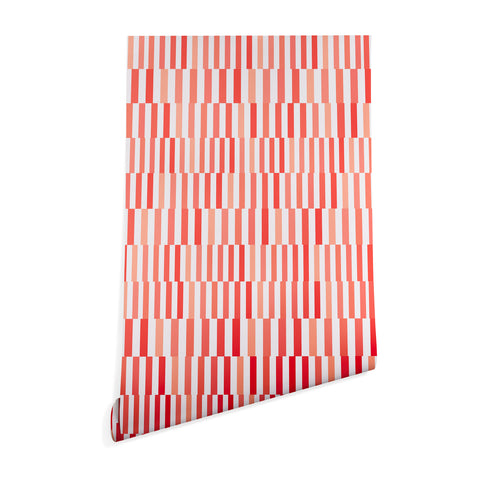 Fimbis Living Coral Stripes Wallpaper